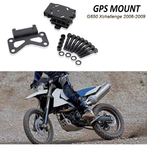 Motorcycle Front Phone Stand Holder Phone GPS Navigaton Plate Bracket For BMW G 650 Xchallenge 2006-2009