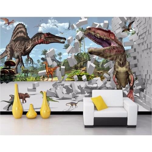 Custom photo 3d wallpaper Childrens room of the dinosaur kingdom living room Home decor 3d wall murals wallpaper for walls 3 d