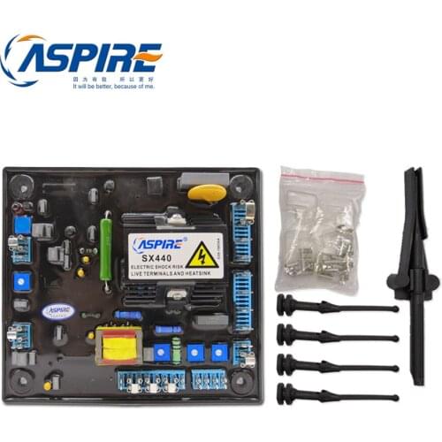 Manufacture High Quality Aspire AVR SX440 Automatic Voltage Regulator for Stamford Synchronous Generator With Free Accessories