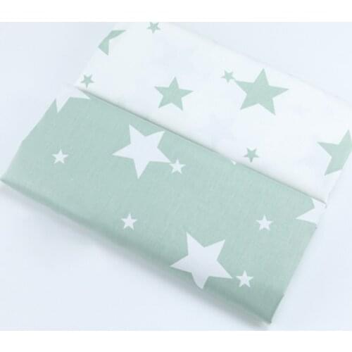 Stars Christmas 100% Cotton Printed Fabric For Quilting Kids Patchwork Cloth DIY Sewing Fat Quarters Material For Baby&Child