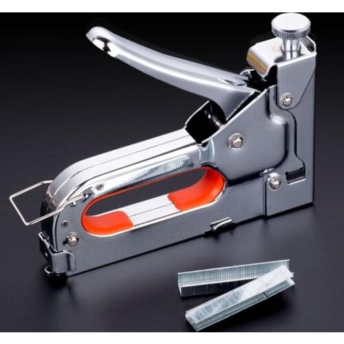 3-way Manual Heavy Duty Hand Nail Gun Furniture Stapler For Framing with 600pc Staples By Free Woodworking Tacker Tools DIY TOOL