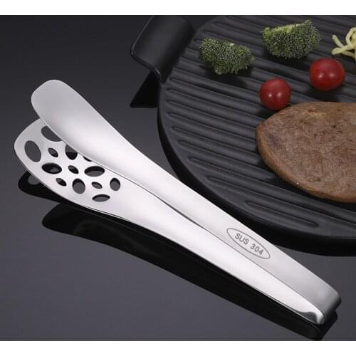 Stainless Steel Food Tongs Kitchen Utensils Buffet Cooking Tools Heat-proof Bread Tongs Pastry Tongs Barbecue Kitchen Steel