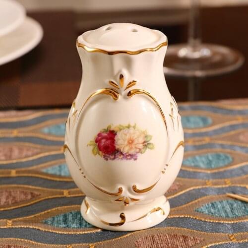 High-grade European toothpick canister ceramic toothpick canister decoration dining room modern creative luxury decorations