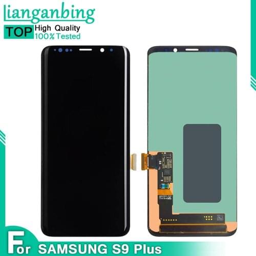 100% Super AMOLED LCD Display For SAMSUNG Galaxy S9 G960 G960F S9 Plus G965 G965F LCD Touch Screen Digitizer Assembly With Frame