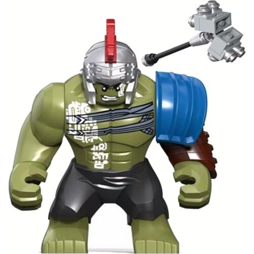 0281 DECOOL 8.5CM HULK Big Size Thor Ragnarok Korg Figure Blocks Construction Building Bricks Toys For Children