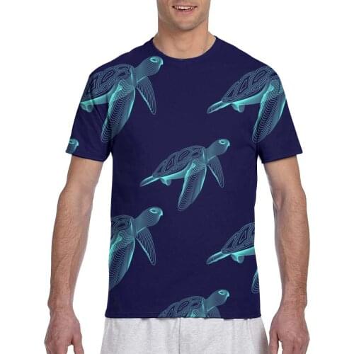 2020 Men T Shirt T-Shirt Summer Tops Tees Crew Neck tshirt Men Short Sleeve Shirt Turtles Pattern