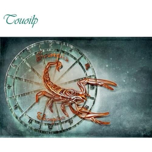 5d diy diamond painting round&square "Scorpio" Cross Stitch Kit Diamond Embroidery Posted on the wall Decor wedding decoration