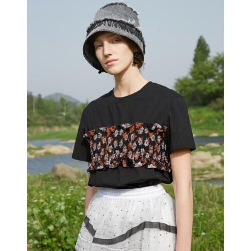 IRINACH418 Spring Summer 2021 Original Design New Arrivals Ruched Short Sleeves T Shirt Women