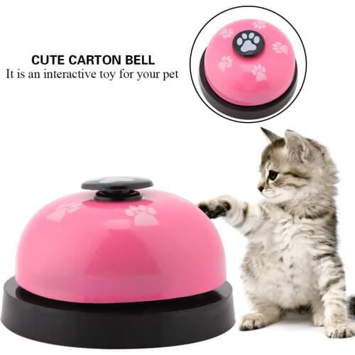 Pet Bell Iron Sturdy Pet Bell Durable Cute Cartoon Pet Bells For Dog Cat Interactive Toy Dropshipping