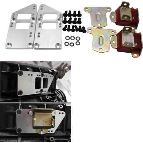 LS Engine Mounts Billet Aluminum LS Swap Kit LS Adapter Plates Kit LS2 LS3 LS6 For Chevelle Camaro Nova