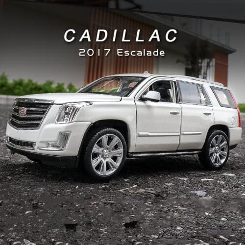 Large Size 1:24 Cadillac Escalade Alloy SUV Car Model Diecasts Metal Toy Vehicles Car Model Collection Simulation Kids Toy Gift