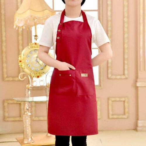 Fashion Canvas Cotton Apron Coffee Shop And Barber Working Apron Bib Cooking Kitchen Aprons For Woman Man Apron