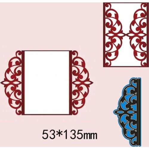 New irregular frame Cutting Dies Stencil DIY Scrapbooking Photo Album Embossing Decorative Paper Card Craft 53*135mm