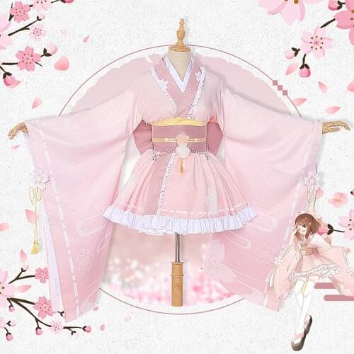New My Hero Academia Uraraka Ochako cosplay costume lovely pink kimono uniform Litte hero Anime costumes clothes outfits cos