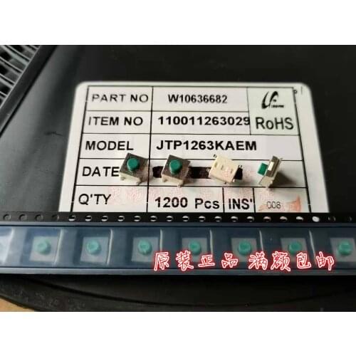 Original New 100% JTP1263KAEM touch switch 6*6*4.3mm SMD 4pin micro-action button