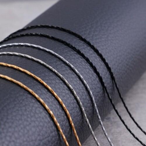 Twisted Chains Necklaces 1mm Gold/Black 2018 Stainless Steel Necklace Girl Women Gift To Best Friend