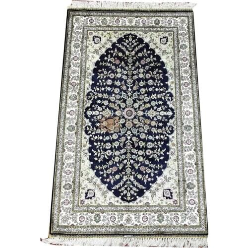 Seeykeep™ 3x5ft Rectangle Pure Silk Handknotted Oriental Rug-SK3036059
