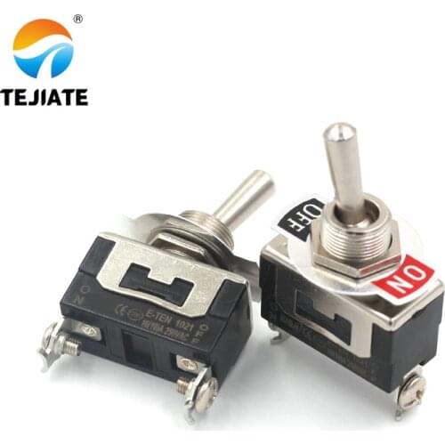 Heavy Duty SPST 2Pin 2 Terminal 10A AC 250V ON/OFF Rocker Toggle Switch E-TEN1021