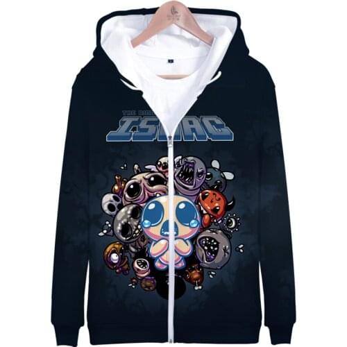 The Binding Of Isaac 3D Prints Zipper Hoodies New Game Women / Men Fashion Long Sleeve Hoody Hot Sale Streetwear Clothing