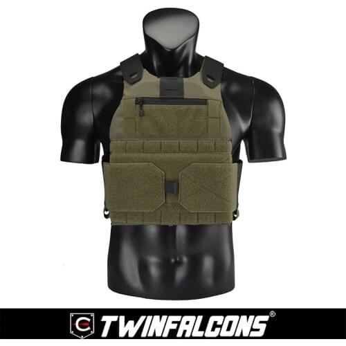 Delustering TwinFalcons FCSK 2.0 Low Profile Plate Carriers Ranger Green Airsoft CQB CQC Wargame Military Hunting Police TW-VT15