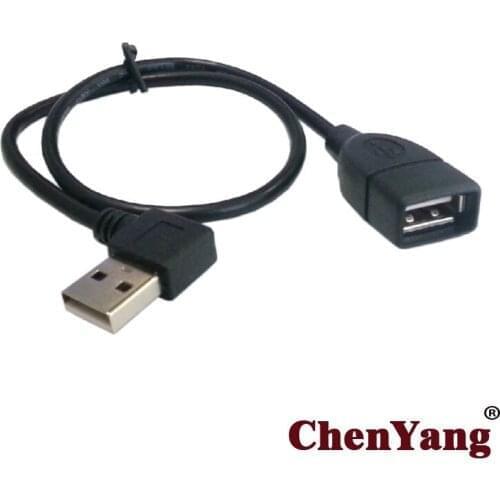CYSM 480M Right Angled 90 degree USB 2.0 A type male - Female extension cable 10cm