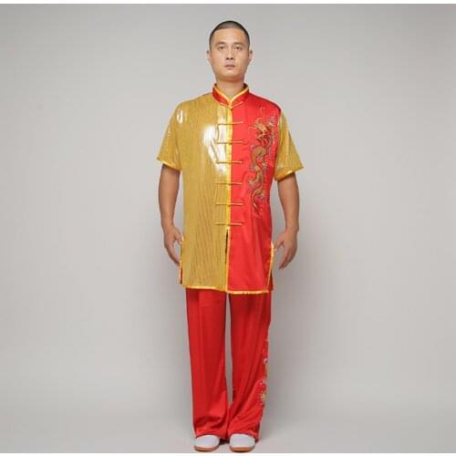 USHINE Chinese wushu uniform Kungfu clothes martial arts suit routine outfit nanquan costume man woman girl boy