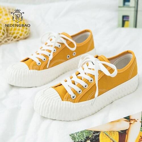 Spring Women Canvas Shoes Women Fashion Summer Casual Shoes Sneakers New Women Flats Shoes Students Vulcanize Shoes Footwear
