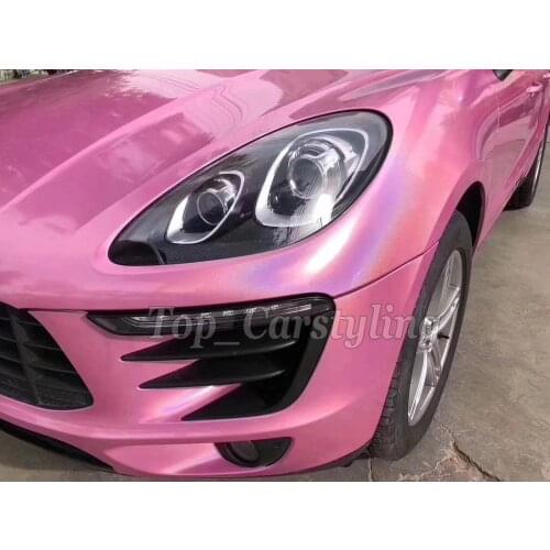 Pink Psychedelic Flip Vinyl Wrap For Car Wrap covering Film With Air bubble Free / 1080 PROTWRAPS 1.52x20m/Roll 5x67ft