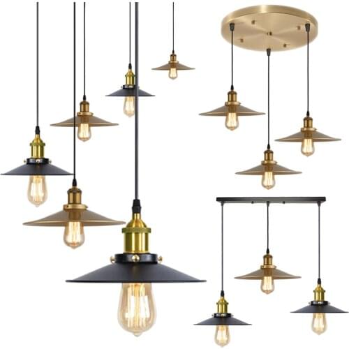 Vintage Industrial Pendant Lights Retro Edison Hanging Lamps American Loft Style Iron Lamp For Restaurant Kitchen room