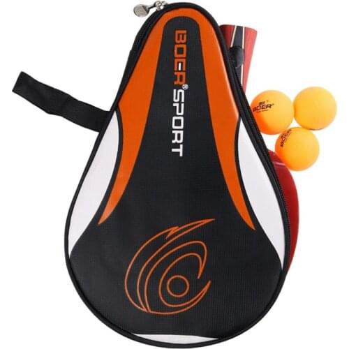 Waterproof Gourd Shape Oxford Cloth Professional Accessories Sport Portable Table Tennis Racket Bag Training Pingpong Case QHOE