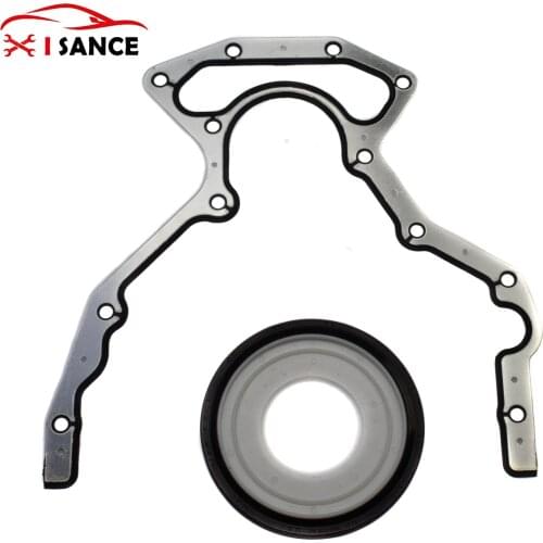 Rear Main Seal Block Cover Gasket KIT For 2015 2016 Chevrolet Silverado Express 2500 3500 6.0L 5967CC 364Cu. In. V8