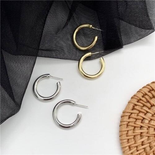 2020 new Korean temperament geometric round earrings fashion jewelry creative sweet girl gift statement earrings for women