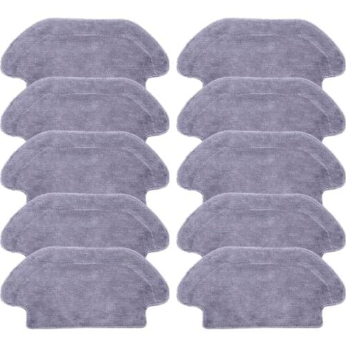 10pcs Sweeping Robot Accessories Wet Mop Cloth Vacuum Cleaner Replacement