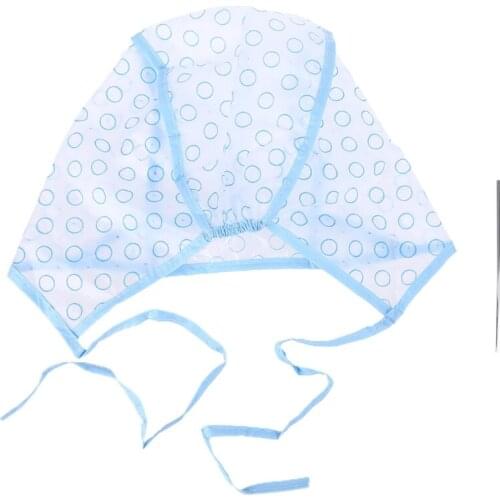 2pcs/set Hair Dyeing Cap + Hook Brush Coloring Highlighting Frosting Tipping Cover Protector Pro Hair Salon Care Styling