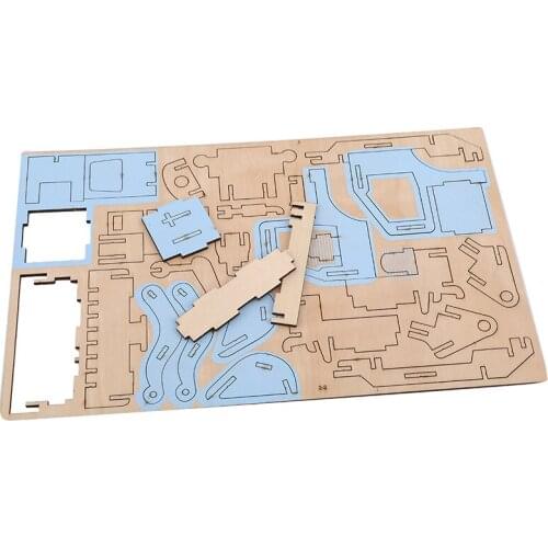 3D Wooden Car Truck Puzzle Game Children Kids DIY Toys Model Building Kits Educational Hobbies Gift