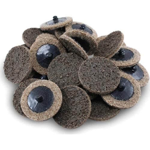 50Pcs 2in Roll Lock Sanding Grinding Discs Surface Conditioning Disc Rust Paint Removal Grinder Accessories