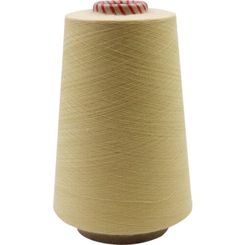 Aramid 1414 fireproof yarn staple fiber sewing thread flame retardant wear resistant high temperature for cut-resistant gloves