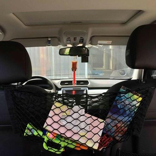 Car Accessory Envelope Style Trunk Cargo Net Storage Netting Universal Organizer K3D6