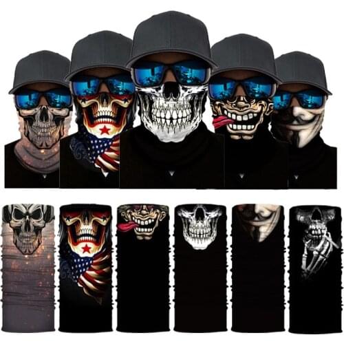 3D Bandana Face Shield Cycling Neck Buffs Motorcycle Face Windproof Mask Winter Warm Breathable Headband Hiking Scarf