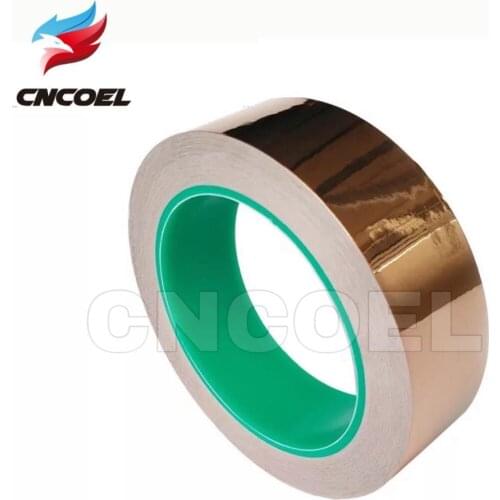 20m 5-10mm Double Sided Copper Foil Tape Adhesive Conductive Copper Shield Eliminate EMI Anti-static