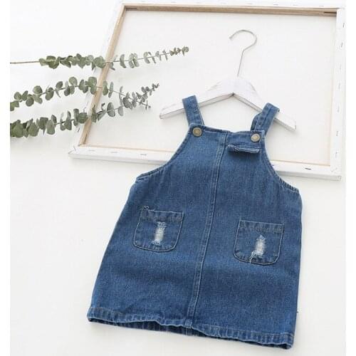 0-5yrs baby girls denim dress summer suspender kids dresses for girls clothing costumes infant bebe vestidos toddler dress fall