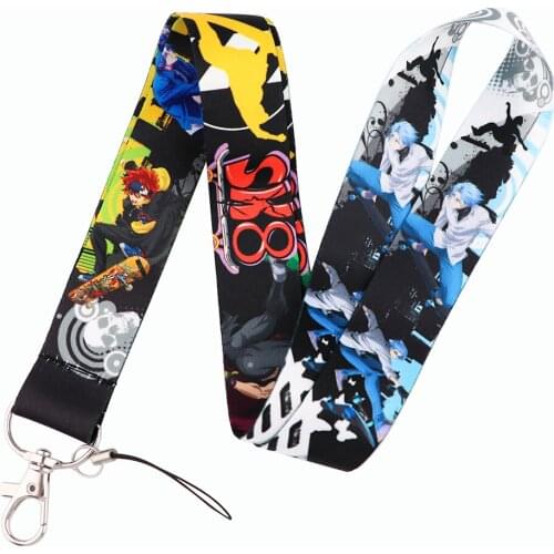 ER1045 Anime Boy Lanyard Card Holder Student Hanging Neck Mobile Phone Lanyard DIY Hang Rope Lariat Lanyard
