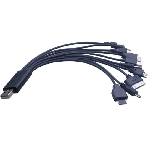 Hot sell 10 in 1 Micro USB multi Charger usb cables for mobile phones cord for LG KG90 SAMSUNG Sony phone