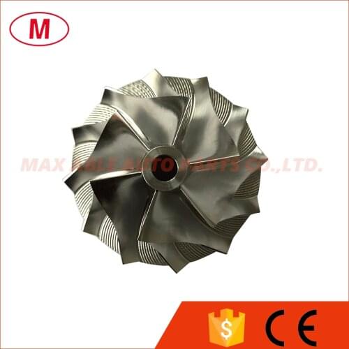 CT20 17291-54060 38.69/57.00mm 6+6 blades Performance Turbo Billet compressor wheel/Milling wheel for 17201-54060 turbocharge