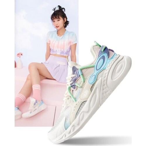 361 Degree sneakers female running shoes walking sneaker dad Shoe cushion elasticity womens sports shoe 682122219F