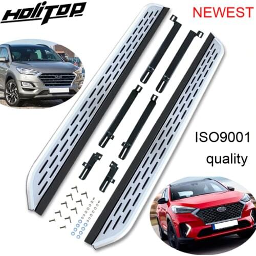 HOT side step bar running board for Hyundai Tucson 2016 2017 2018 2019 2020, fashion design,free drill hole,easy installation