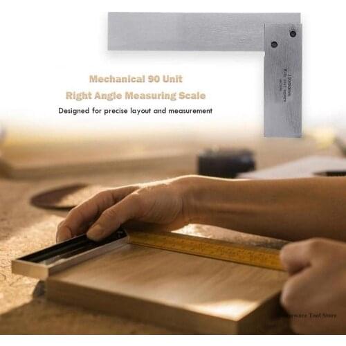 Hardened Steel 90 Degree Ruler Protractor Right Angle Engineer Machinist Square Precision Grinding Steel Hardened Square Rulers