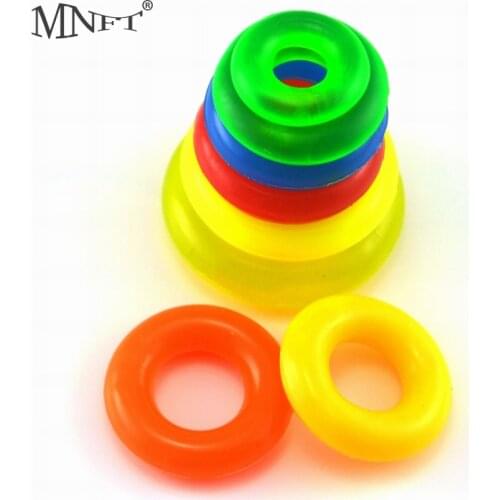 MNFT 12 Pcs/Lot Soft Flexible Gel Rubber Float Stopper Fishing Rod Clip Stop Tackle O Rings Ring Anti-skid Pole Sleeve
