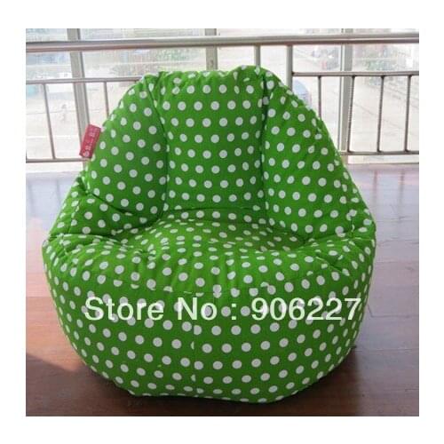 EXTRA LARGE SIZE !! Green dots bean bag,adults beanbag sitting chair - free shipping