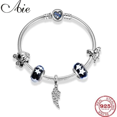 Original 925 Sterling Silver Starry fairy tale Snake bone chain Bracelets Women Jewelry Finished Bracelets